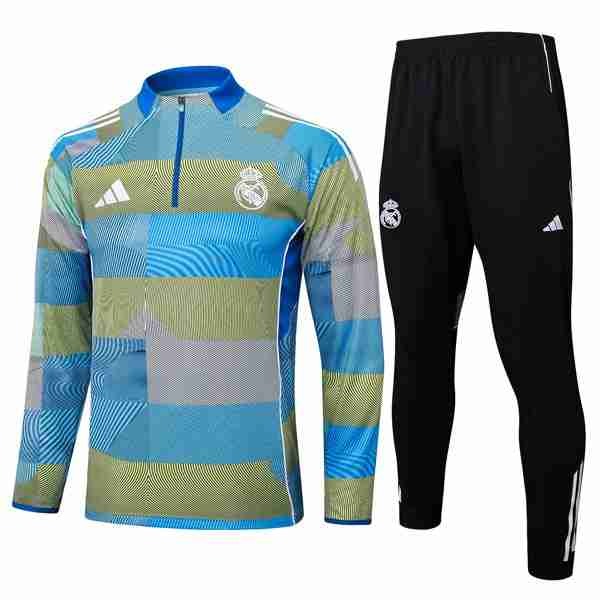 Sudadera De Training Real Madrid 2025-2026 Azul 3 Sudadera Entrenamiento Real Madrid 2025 2026 Azul Gris