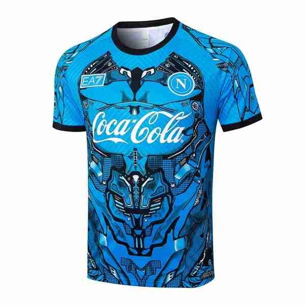 Camiseta Entrenamiento Napoli 2025-2026 Azul 3 Tailandia Camiseta Entrenamiento Napoli 2025 2026 Azul