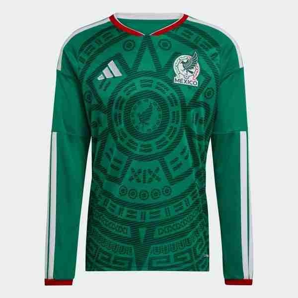 Tailandia Camiseta México 1ª ML 2026 Tailandia Manga Larga Camiseta Primera México 2026