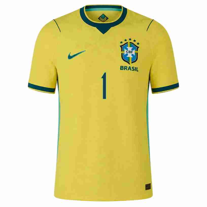 A. BECKER NO.1 Camiseta Primera Brasil 2026 – Versión Jugador_1 A. BECKER NO.1 Camiseta Primera Brasil 2026 – Versión Jugador_1