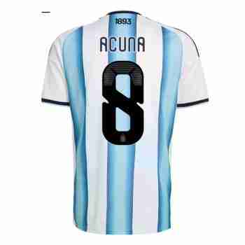 ACUNA NO.8 Camiseta Primera Argentina 2026 – Versión Jugador
