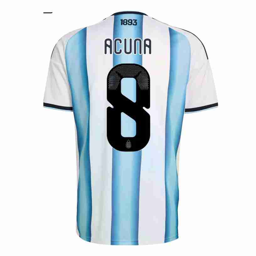 ACUNA NO.8 Camiseta Primera Argentina 2026 – Versión Jugador ACUNA NO.8 Camiseta Primera Argentina 2026 – Versión Jugador