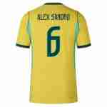 ALEX SANDRO NO.6 Camiseta Primera Brasil 2026 – Versión Jugador