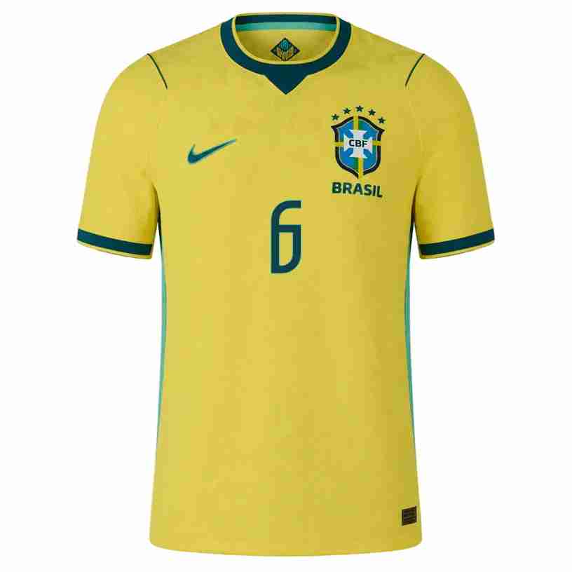 ALEX SANDRO NO.6 Camiseta Primera Brasil 2026 – Versión Jugador_1 ALEX SANDRO NO.6 Camiseta Primera Brasil 2026 – Versión Jugador_1
