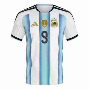 ALVAREZ NO.9 Camiseta Primera Argentina 2026 – Versión Jugador_1