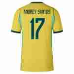 ANDREY SANTOS NO.17 Camiseta Primera Brasil 2026 – Versión Jugador