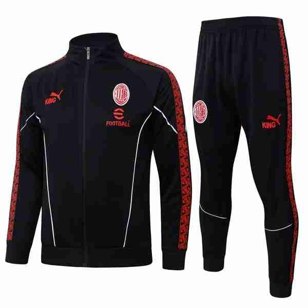 Chandal AC Milan 2026-2027 Negro 2 Chandal AC Milan 2026 2027 Negro Rojo