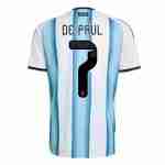 DE PAUL NO.7 Camiseta Primera Argentina 2026 – Versión Jugador