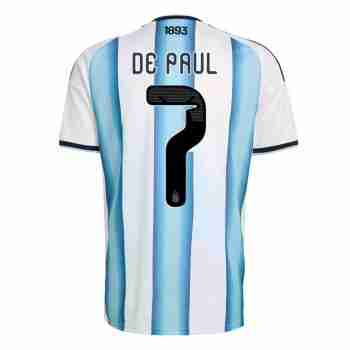 DE PAUL NO.7 Camiseta Primera Argentina 2026 – Versión Jugador