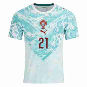 DIOGO J NO.21 Camiseta Segunda Portugal 2026 – Versión Jugador_1