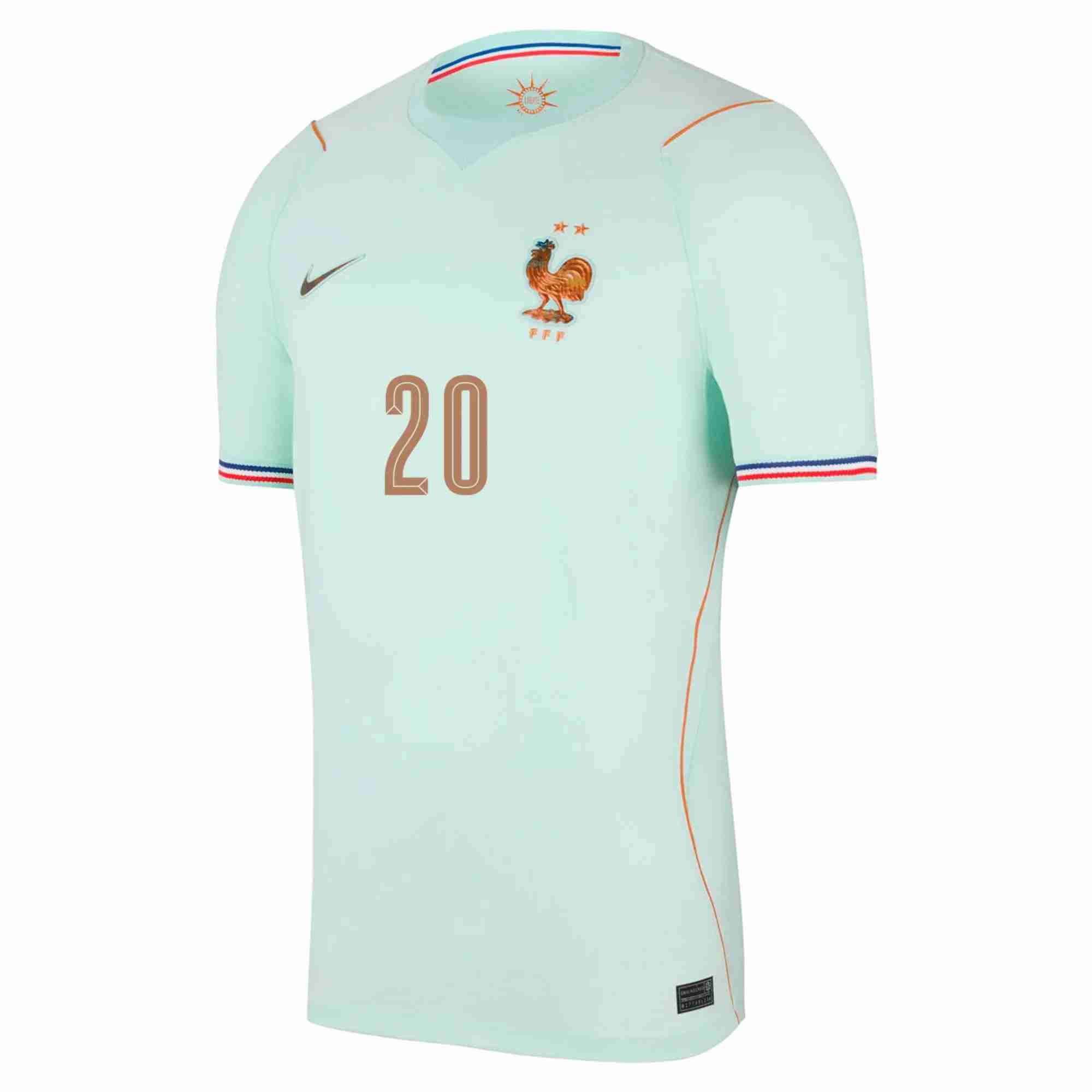 DOUE NO.20 Camiseta Segunda Francia 2026 – Versión Jugador_1 DOUE NO.20 Camiseta Segunda Francia 2026 – Versión Jugador_1