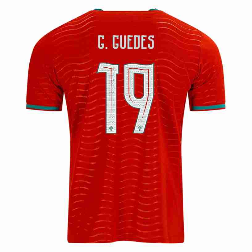 G. GUEDES NO.19 Camiseta Primera Portugal 2026 – Versión Jugador G. GUEDES NO.19 Camiseta Primera Portugal 2026 – Versión Jugador