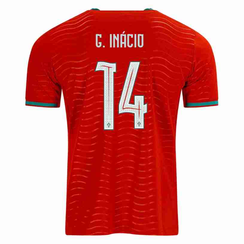 G.INÁCIO NO.14 Camiseta Primera Portugal 2026 – Versión Jugador G.INÁCIO NO.14 Camiseta Primera Portugal 2026 – Versión Jugador