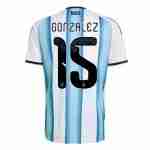 GONZALEZ NO.15 Camiseta Primera Argentina 2026 – Versión Jugador