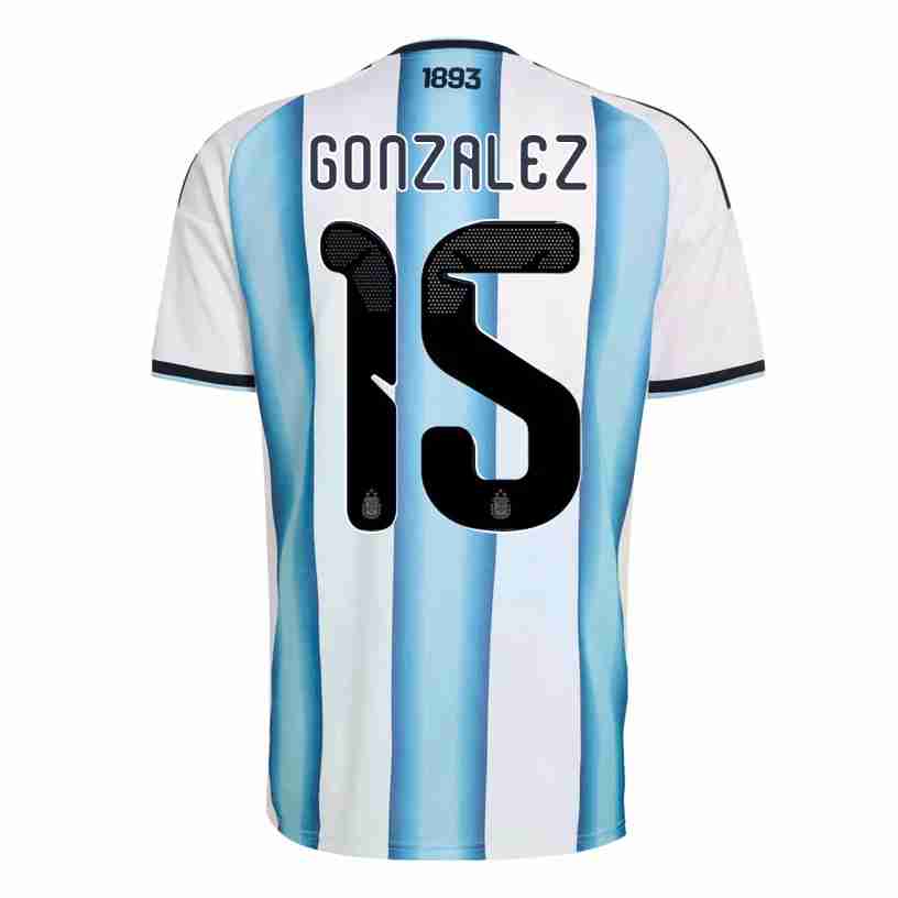 GONZALEZ NO.15 Camiseta Primera Argentina 2026 – Versión Jugador GONZALEZ NO.15 Camiseta Primera Argentina 2026 – Versión Jugador