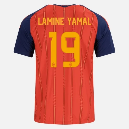Lamine Yamal NO.19 Camiseta Primera España 2026 – Versión Hincha Lamine Yamal NO.19 Camiseta Primera España 2026 – Versión Hincha