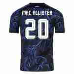 MAC ALLISTER NO.20 Camiseta Segunda Argentina 2026 – Versión Jugador