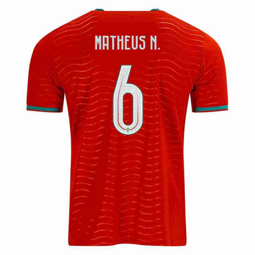 MATHEUS N. NO.6 Camiseta Primera Portugal 2026 – Versión Jugador MATHEUS N. NO.6 Camiseta Primera Portugal 2026 – Versión Jugador