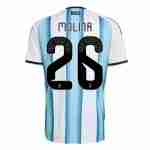 MOLINA NO.26 Camiseta Primera Argentina 2026 – Versión Jugador