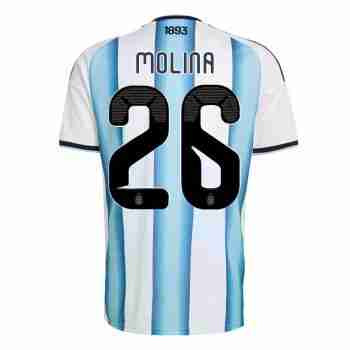 MOLINA NO.26 Camiseta Primera Argentina 2026 – Versión Jugador