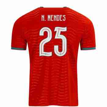 N. MENDES NO.25 Camiseta Primera Portugal 2026 – Versión Jugador