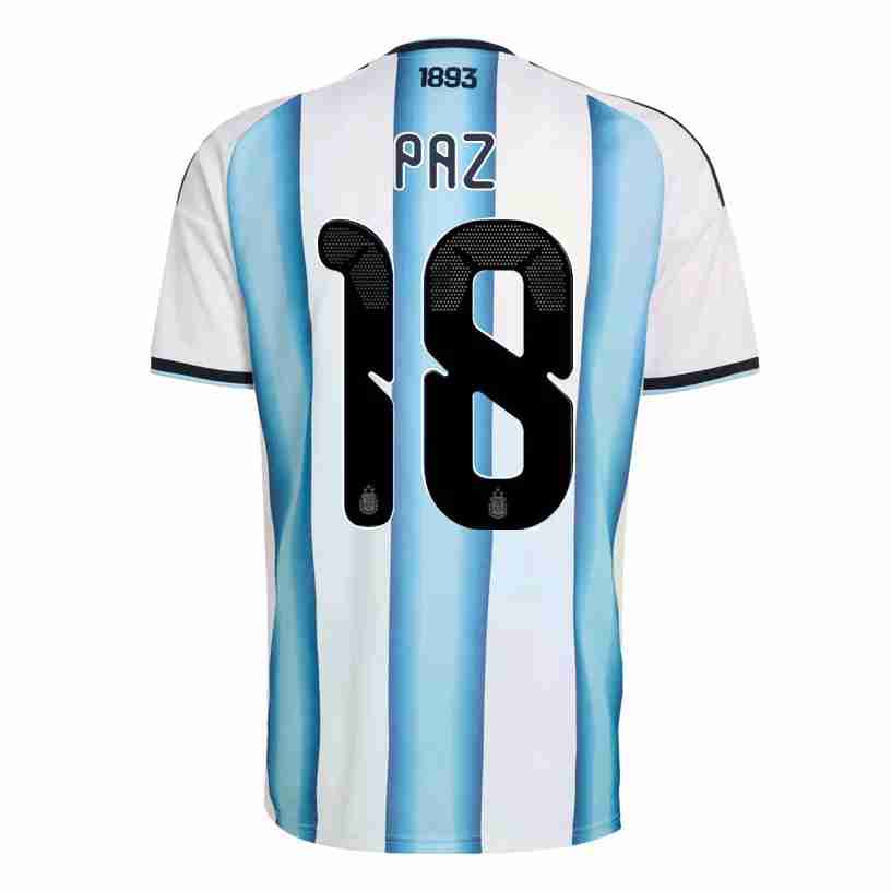 PAZ NO.18 Camiseta Primera Argentina 2026 – Versión Jugador PAZ NO.18 Camiseta Primera Argentina 2026 – Versión Jugador