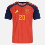 PEDRI NO.20 Camiseta Primera España 2026 – Versión Hincha