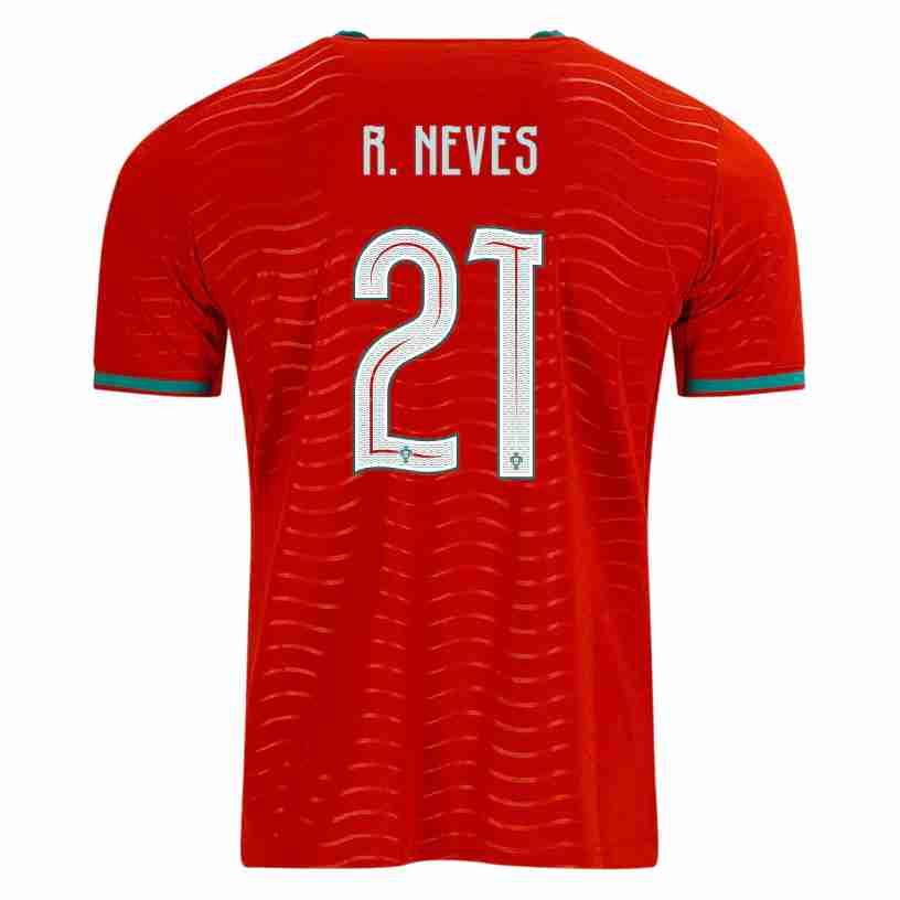 R. NEVES NO.21 Camiseta Primera Portugal 2026 – Versión Jugador R. NEVES NO.21 Camiseta Primera Portugal 2026 – Versión Jugador