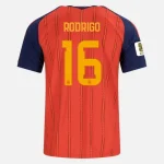 RODRIGO NO.16 Camiseta Primera España 2026 – Versión Hincha