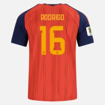 RODRIGO NO.16 Camiseta Primera España 2026 – Versión Hincha