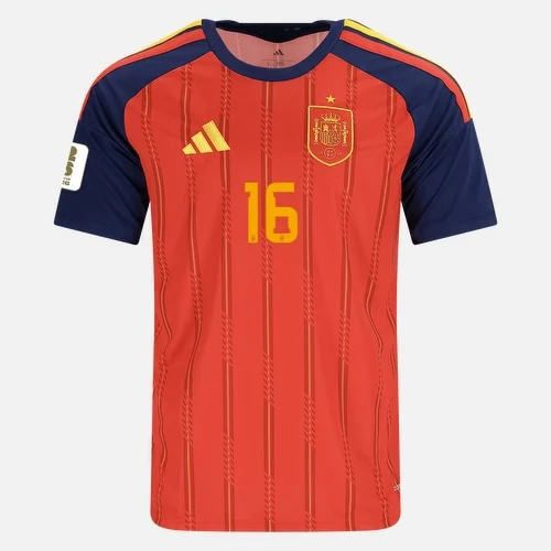 RODRIGO NO.16 Camiseta Primera España 2026 – Versión Hincha_1 RODRIGO NO.16 Camiseta Primera España 2026 – Versión Hincha_1