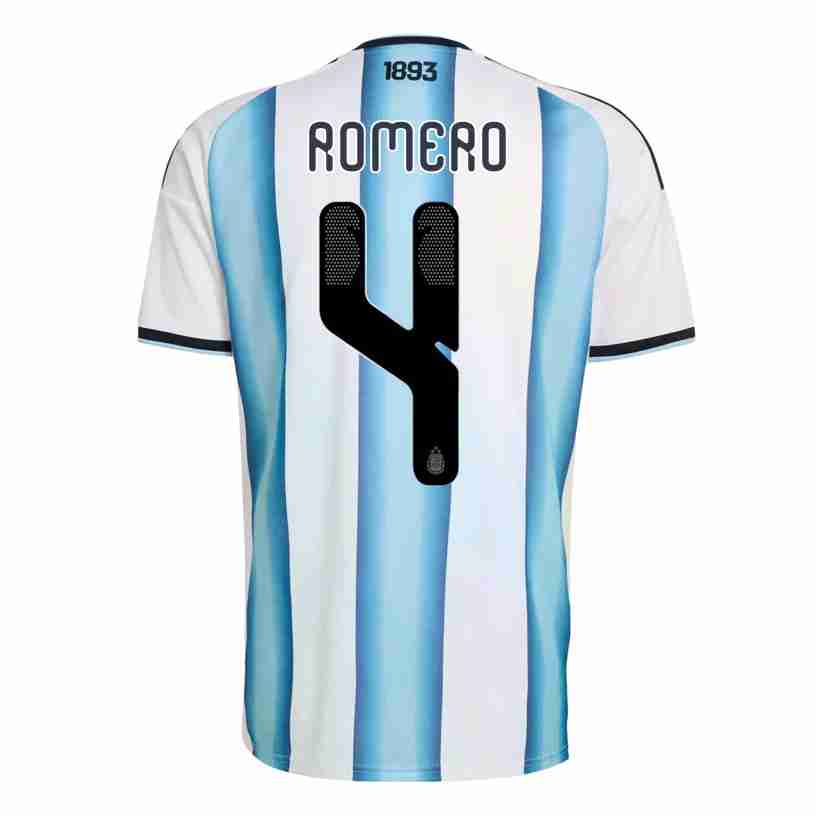 ROMERO NO.4 Camiseta Primera Argentina 2026 – Versión Jugador ROMERO NO.4 Camiseta Primera Argentina 2026 – Versión Jugador