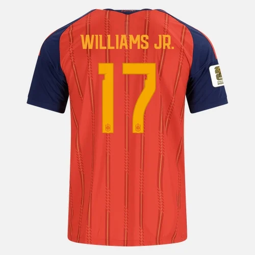 WILLIAMS JR. NO.17 Camiseta Primera España 2026 – Versión Hincha WILLIAMS JR. NO.17 Camiseta Primera España 2026 – Versión Hincha