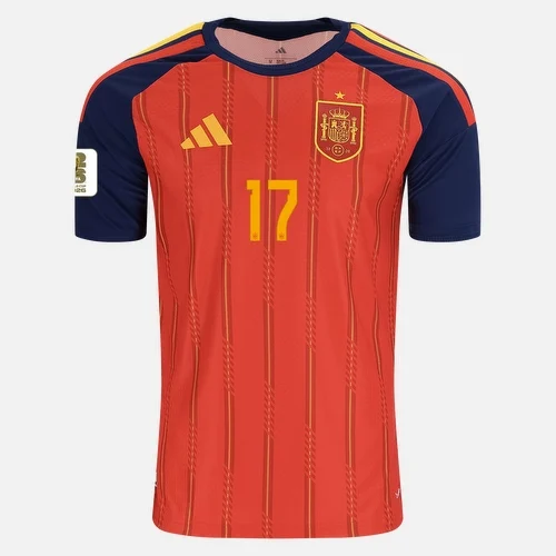 WILLIAMS JR. NO.17 Camiseta Primera España 2026 – Versión Jugador_1 WILLIAMS JR. NO.17 Camiseta Primera España 2026 – Versión Jugador_1