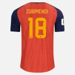 ZUBIMENDI NO.18 Camiseta Primera España 2026 – Versión Jugador