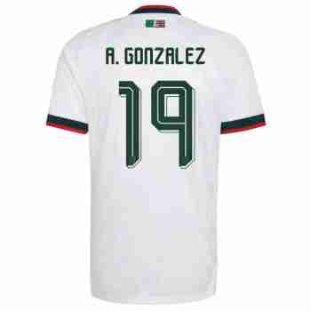 A. GONZALEZ NO.19 Camiseta Segunda México 2026 – Versión Jugador