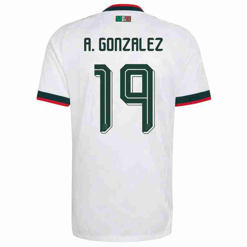 A. GONZALEZ NO.19 Camiseta Segunda México 2026 – Versión Jugador A. GONZALEZ NO.19 Camiseta Segunda México 2026 – Versión Jugador