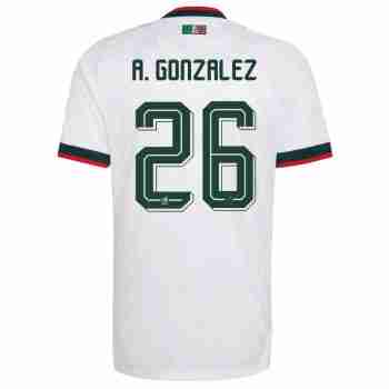 A. GONZALEZ NO.26 Camiseta Segunda México 2026 – Versión Jugador