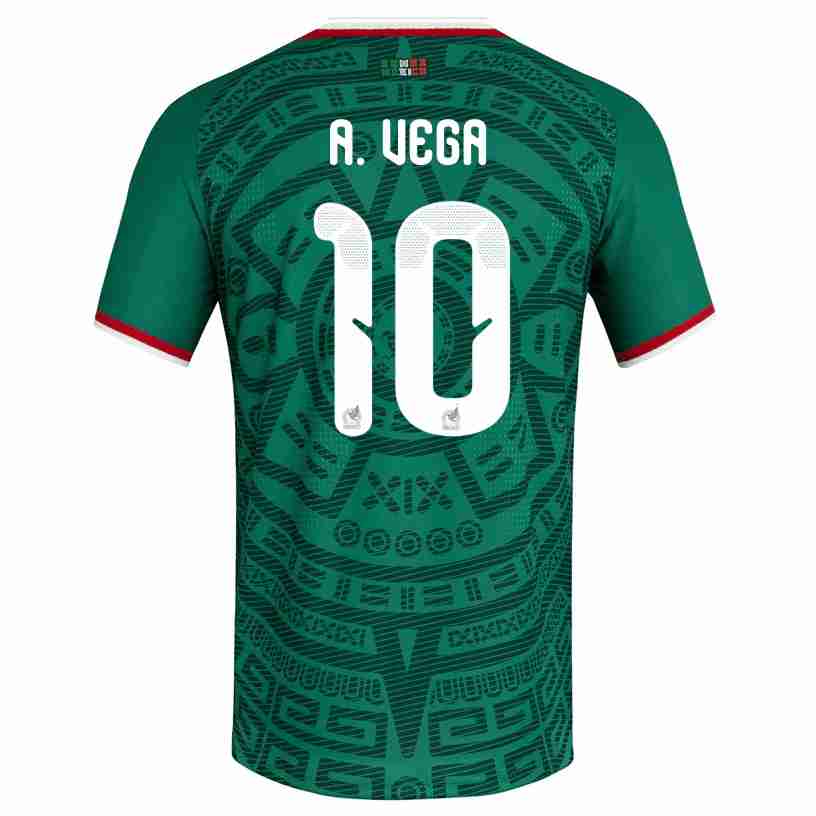 A. VEGA NO.10 Camiseta Primera México 2026 – Versión Jugador A. VEGA NO.10 Camiseta Primera México 2026 – Versión Jugador