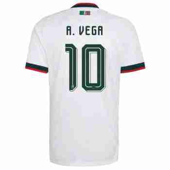 A. VEGA NO.10 Camiseta Segunda México 2026 – Versión Jugador