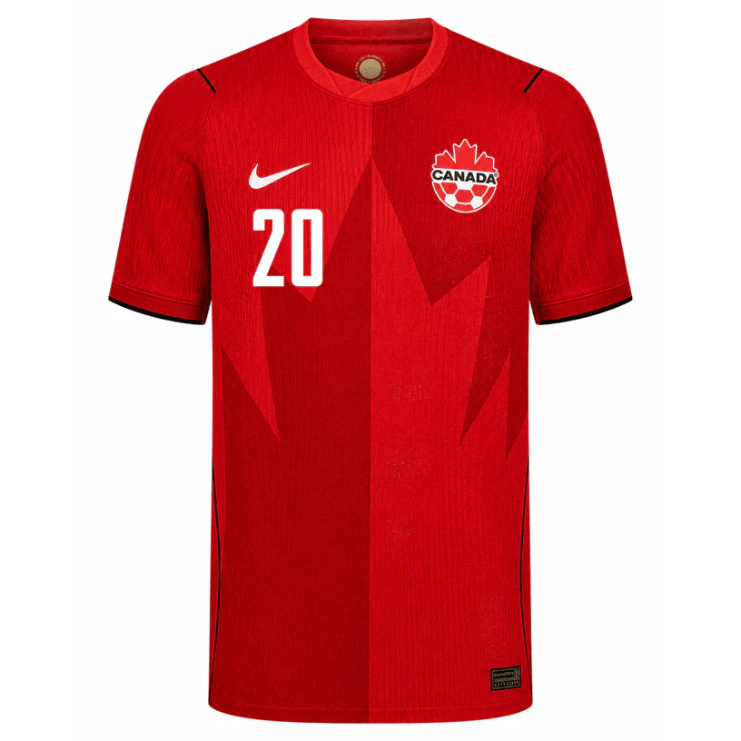 AHMED NO.20 Camiseta Primera Canadá 2026 – Versión Jugador_1 AHMED NO.20 Camiseta Primera Canadá 2026 – Versión Jugador_1