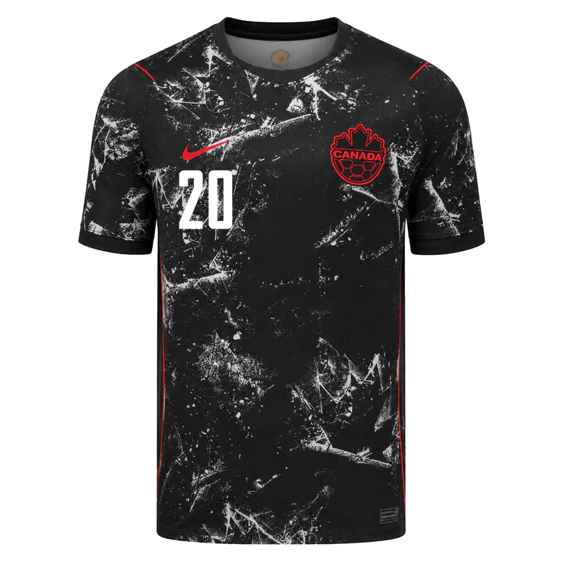 AHMED NO.20 Camiseta Segunda Canadá 2026 – Versión Jugador_1 AHMED NO.20 Camiseta Segunda Canadá 2026 – Versión Jugador_1