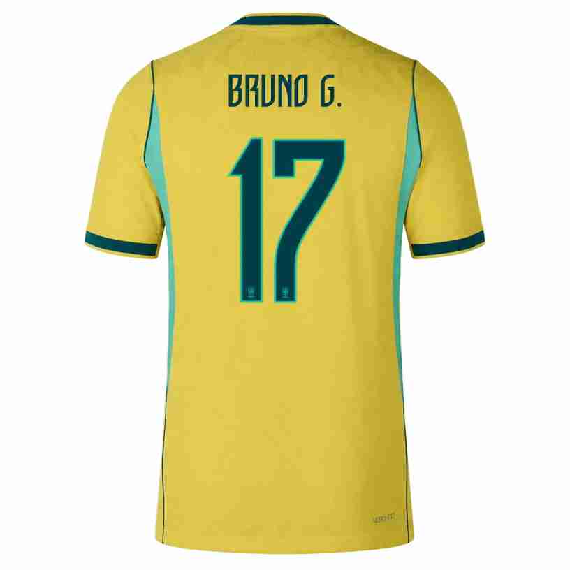 BRUNO G. NO.17 Camiseta Primera Brasil 2026 – Versión Jugador BRUNO G. NO.17 Camiseta Primera Brasil 2026 – Versión Jugador
