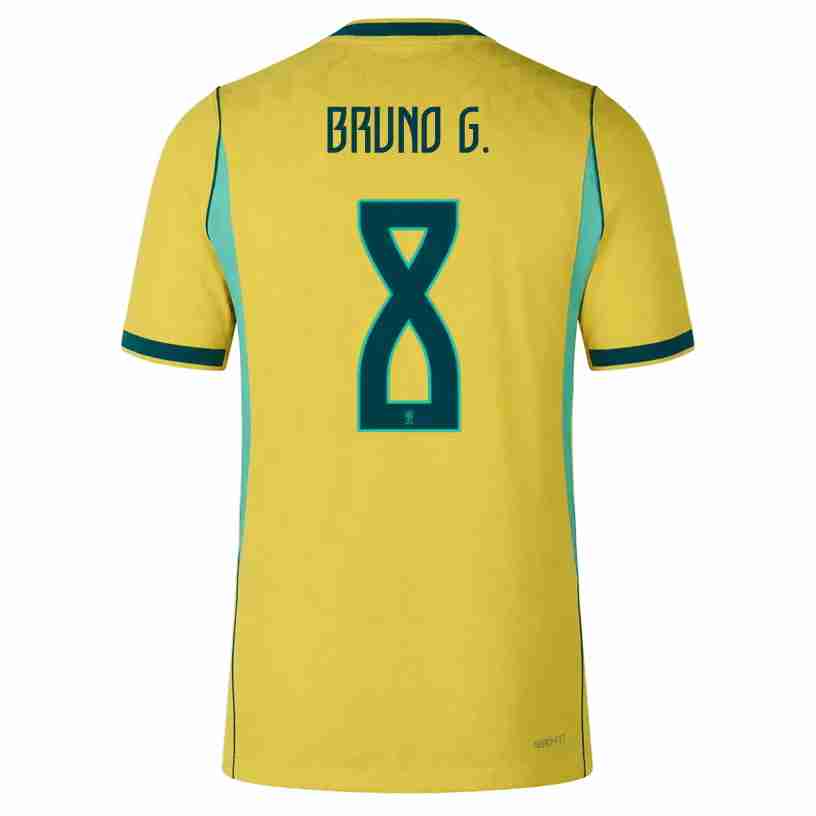 BRUNO G. NO.8 Camiseta Primera Brasil 2026 – Versión Jugador BRUNO G. NO.8 Camiseta Primera Brasil 2026 – Versión Jugador