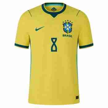 BRUNO G. NO.8 Camiseta Primera Brasil 2026 – Versión Jugador_1