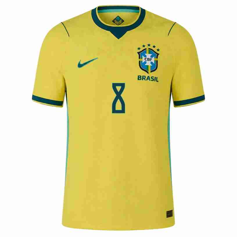 BRUNO G. NO.8 Camiseta Primera Brasil 2026 – Versión Jugador_1 BRUNO G. NO.8 Camiseta Primera Brasil 2026 – Versión Jugador_1
