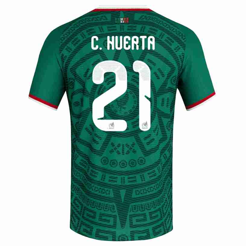 C. HUERTA NO.21 Camiseta Primera México 2026 – Versión Jugador C. HUERTA NO.21 Camiseta Primera México 2026 – Versión Jugador