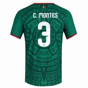 C. MONTES NO.3 Camiseta Primera México 2026 – Versión Jugador