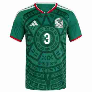 C. MONTES NO.3 Camiseta Primera México 2026 – Versión Jugador_1