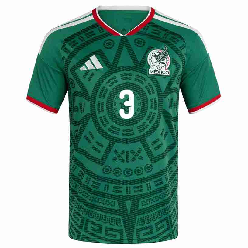 C. MONTES NO.3 Camiseta Primera México 2026 – Versión Jugador_1 C. MONTES NO.3 Camiseta Primera México 2026 – Versión Jugador_1